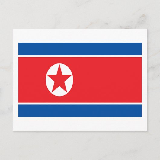 Vlag van Noord-Korea Briefkaart (Voorkant)