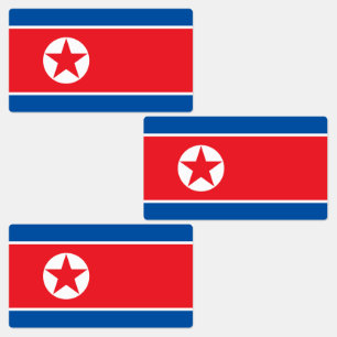 Vlag van Noord-Korea Labels