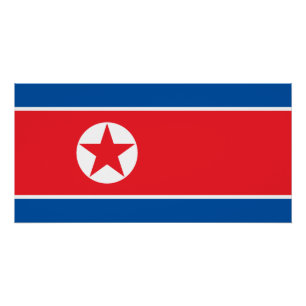 Vlag van Noord-Korea Perfect Poster