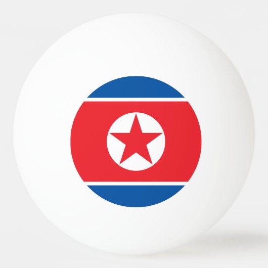 Vlag van Noord-Korea Pingpongballen (Voorkant)