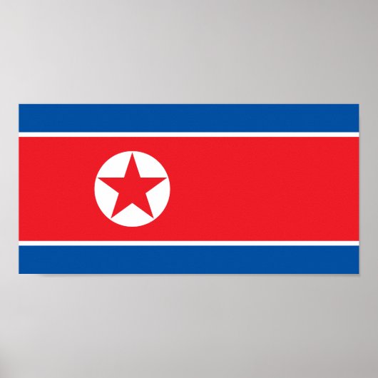 Vlag van Noord-Korea Poster (Voorkant)