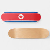 Vlag van Noord-Korea Skateboard (Horizontaal)