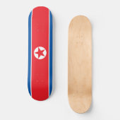 Vlag van Noord-Korea Skateboard (Voorkant)
