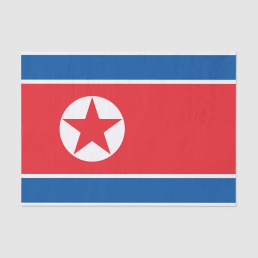 Vlag van Noord-Korea Tissuepapier (Voorkant)