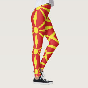 Vlag van Noord-Macedonië Leggings