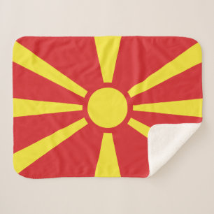 Vlag van Noord-Macedonië Sherpa Deken