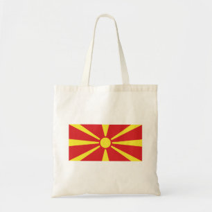 Vlag van Noord-Macedonië Tote Bag