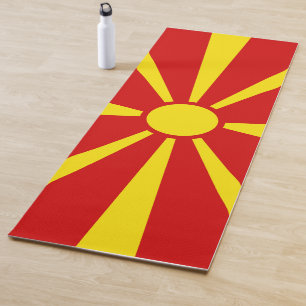 Vlag van Noord-Macedonië Yogamat