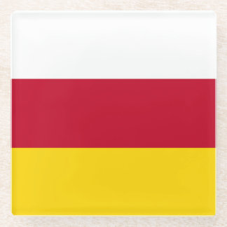 Vlag van Noord-Ossetië Glazen Onderzetter