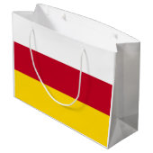 Vlag van Noord-Ossetië Groot Cadeauzakje (Achterkant Gekanteld)