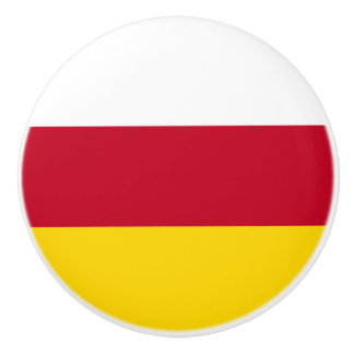 Vlag van Noord-Ossetië Keramische Knop