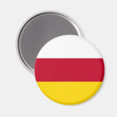 Vlag van Noord-Ossetië Magneet (Voorkant / Achterkant)