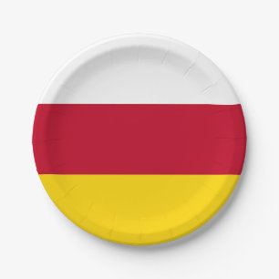 Vlag van Noord-Ossetië Papieren Bordje