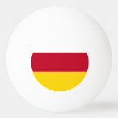 Vlag van Noord-Ossetië Pingpongballen (Achterkant)