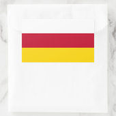 Vlag van Noord-Ossetië Rechthoekige Sticker (Tas)