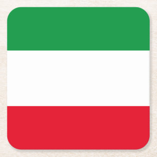 Vlag van Noordrijn-Westfalen-papierafval Vierkante Kartonnen Onderzetter