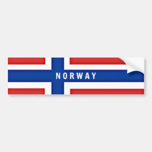 Vlag van Noorse Bumpersticker