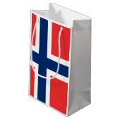 Vlag van Noorse Gift Bag Klein Cadeauzakje (Achterkant Gekanteld)