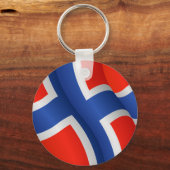 Vlag van Noorse sleutelhanger (Voorkant)