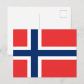 Vlag van Noorwegen Briefkaart (Voorkant / Achterkant)