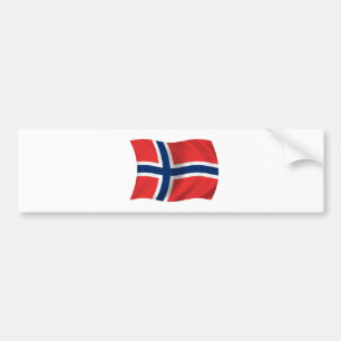 Vlag van Noorwegen Bumpersticker