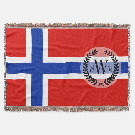Vlag van Noorwegen Deken (Voorkant)