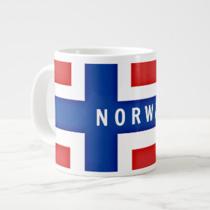 Vlag van Noorwegen Extra Grote Beker