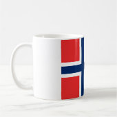 Vlag van Noorwegen Koffiemok (Links)