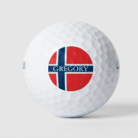 Vlag van Noorwegen met douanenaam