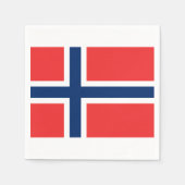 Vlag van Noorwegen Papieren servetten (Voorkant)