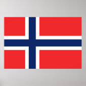 Vlag van Noorwegen Poster (Voorkant)