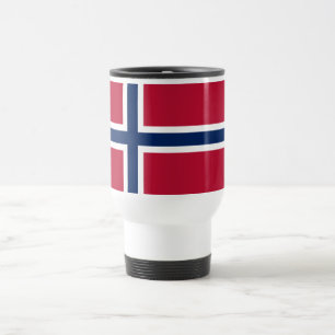 Vlag van Noorwegen Reisbeker