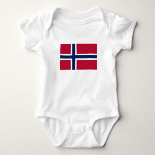 Vlag van Noorwegen Romper