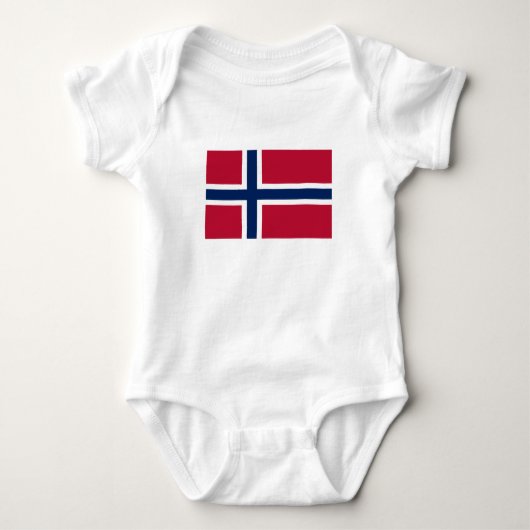 Vlag van Noorwegen Romper (Voorkant)