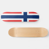 Vlag van Noorwegen Skateboard (Horizontaal)