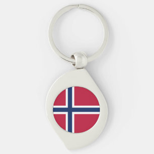 Vlag van Noorwegen Sleutelhanger