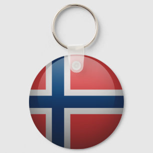Vlag van Noorwegen Sleutelhanger