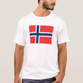 Vlag van Noorwegen T-Shirt (Voorkant)