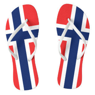 Vlag van Noorwegen Teenslippers