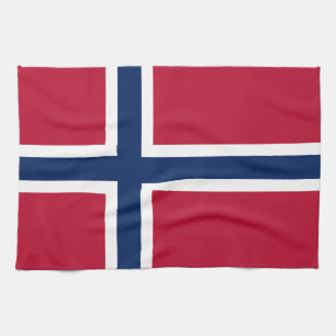 Vlag van Noorwegen Theedoek