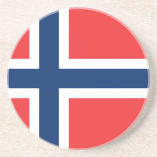 Vlag van Noorwegen Zandsteen Onderzetter