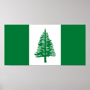 Vlag van Norfolk Island Poster