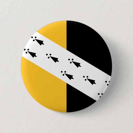 Vlag van Norfolk Pinback Button (Voorkant)