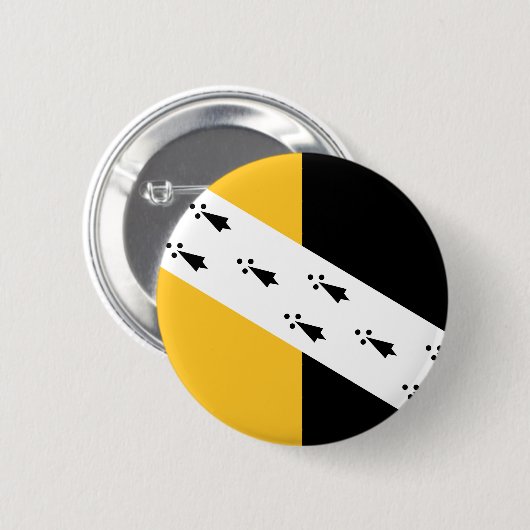 Vlag van Norfolk Pinback Button (Voorkant /achterkant)