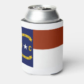 Vlag van North Carolina Blikjeskoeler (Blikje Achterkant)