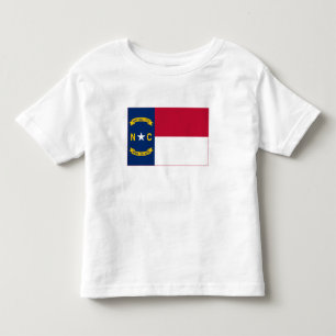 Vlag van North Carolina Kinder Shirts