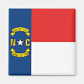 Vlag van North Carolina Magneet (Voorkant)
