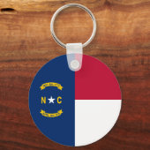 Vlag van North Carolina Sleutelhanger (Achterkant)