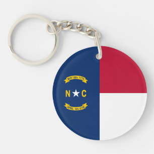 Vlag van North Carolina Sleutelhanger