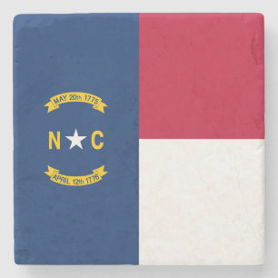 Vlag van North Carolina Stenen Onderzetter